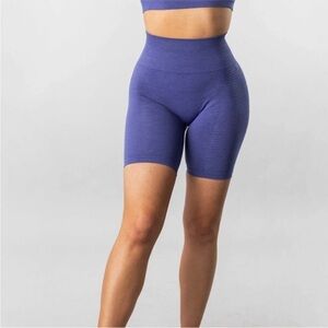 Alphalete Women's Purple Blue Biker Shorts, Size M